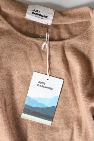 Damenpullover Just Cashmere, Größe S, Farbe Beige, Preis 105,15 €