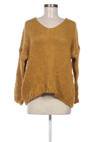 Дамски пуловер Made In Italy, Размер L, Цвят Жълт, Цена 15,95 лв.