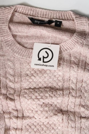 Damski sweter My Wear, Rozmiar M, Kolor Popielaty róż, Cena 32,99 zł