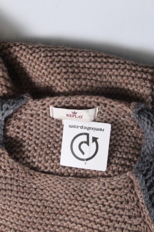 Γυναικείο πουλόβερ Replay, Μέγεθος S, Χρώμα Καφέ, Τιμή 31,47 €