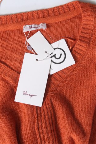 Damenpullover Sheego, Größe XL, Farbe Orange, Preis 16,99 €