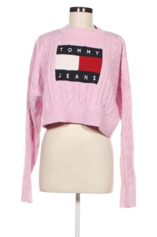 Pulover de femei Tommy Jeans, Mărime L, Culoare Roz, Preț 425,99 Lei