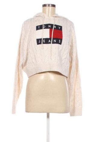 Pulover de femei Tommy Jeans, Mărime M, Culoare Ecru, Preț 369,99 Lei