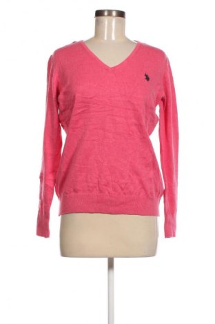 Damski sweter U.S. Polo Assn., Rozmiar M, Kolor Różowy, Cena 89,99 zł