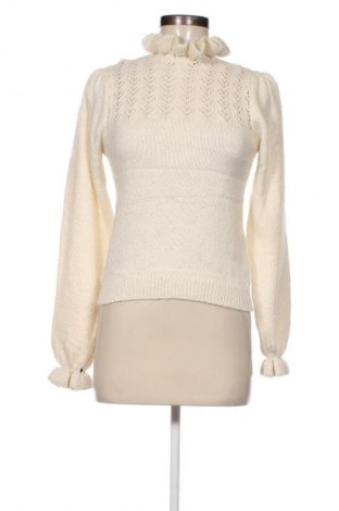 Дамски пуловер Zara, Размер S, Цвят Екрю, Цена 14,04 лв.
