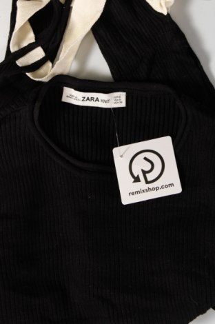 Дамски пуловер Zara Knitwear, Размер S, Цвят Черен, Цена 27,00 лв.