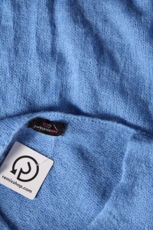 Damenpullover Zwillingsherz, Größe L, Farbe Blau, Preis 9,99 €