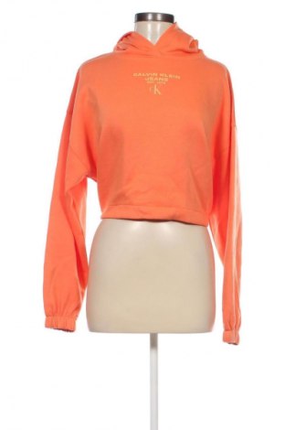 Damen Sweatshirt Calvin Klein Jeans, Größe XS, Farbe Orange, Preis 30,99 €