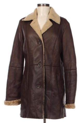 Δερμάτινο γυναικείο παλτό, Μέγεθος M, Χρώμα Καφέ, Τιμή 63,28 €