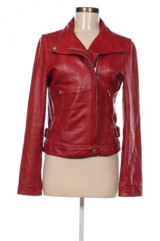 Damen Lederjacke Imitz, Größe M, Farbe Rot, Preis 44,99 €