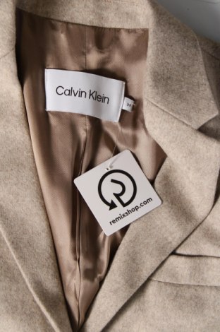 Sacou de femei Calvin Klein, Mărime S, Culoare Bej, Preț 607,99 Lei