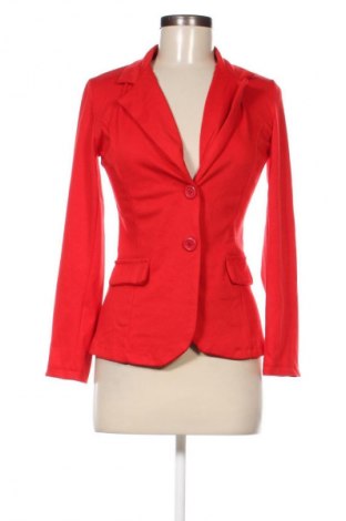 Γυναικείο σακάκι Made In Italy, Μέγεθος M, Χρώμα Κόκκινο, Τιμή 19,49 €