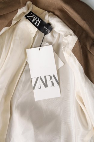 Дамско сако Zara, Размер L, Цвят Бежов, Цена 80,99 лв.