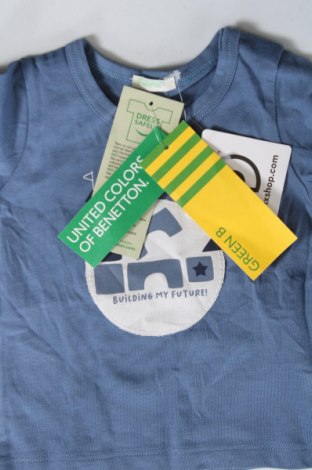 Παιδική μπλούζα United Colors Of Benetton, Μέγεθος 2-3m/ 56-62 εκ., Χρώμα Μπλέ, Τιμή 26,29 €