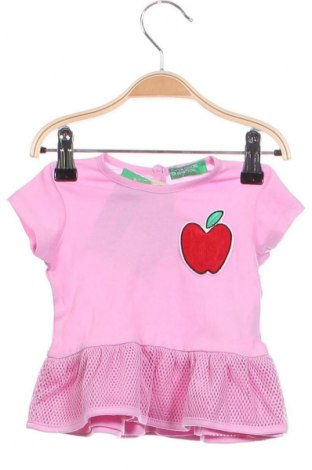 Detské šaty  United Colors Of Benetton, Veľkosť 3-6m/ 62-68 cm, Farba Ružová, Cena  5,10 €