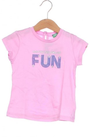 Tricou pentru copii United Colors Of Benetton, Mărime 12-18m/ 80-86 cm, Culoare Roz, Preț 67,11 Lei