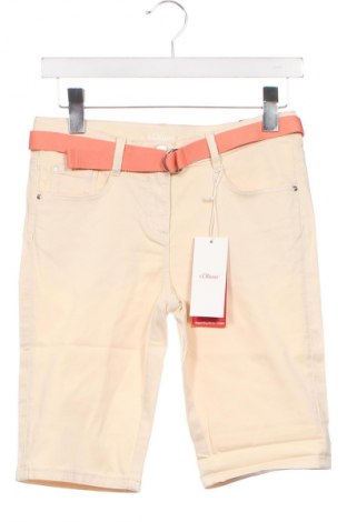 Kinder Shorts S.Oliver, Größe 15-18y/ 170-176 cm, Farbe Beige, Preis 8,99 €