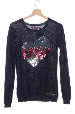 Kinderpullover Desigual, Größe 13-14y/ 164-168 cm, Farbe Blau, Preis € 10,99