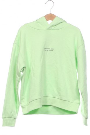 Gyerek sweatshirt Calvin Klein Jeans, Méret 7-8y / 128-134 cm, Szín Zöld, Ár 9 133 Ft