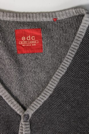 Jachetă tricotată de bărbați Edc By Esprit, Mărime L, Culoare Gri, Preț 33,99 Lei