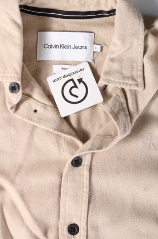 Pánska košeľa  Calvin Klein Jeans, Veľkosť S, Farba Béžová, Cena  27,45 €