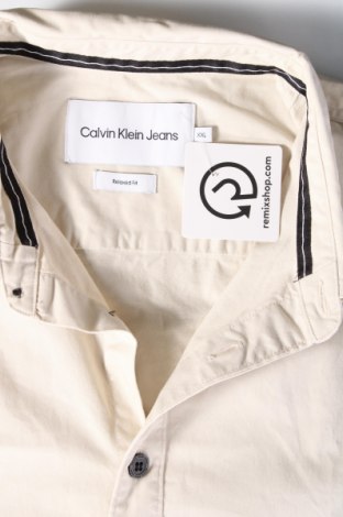 Ανδρικό πουκάμισο Calvin Klein Jeans, Μέγεθος XXL, Χρώμα  Μπέζ, Τιμή 50,79 €