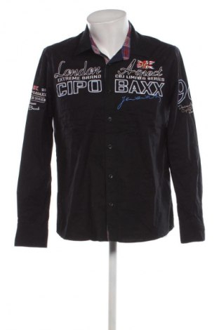 Pánska košeľa  Cipo & Baxx, Veľkosť L, Farba Čierna, Cena  19,28 €