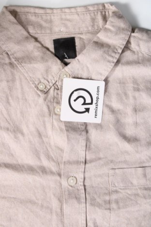 Мъжка риза H&M, Размер M, Цвят Бежов, Цена 6,09 лв.