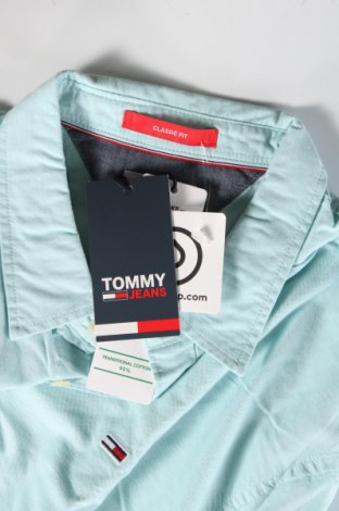 Мъжка риза Tommy Jeans, Размер XL, Цвят Зелен, Цена 97,49 лв.