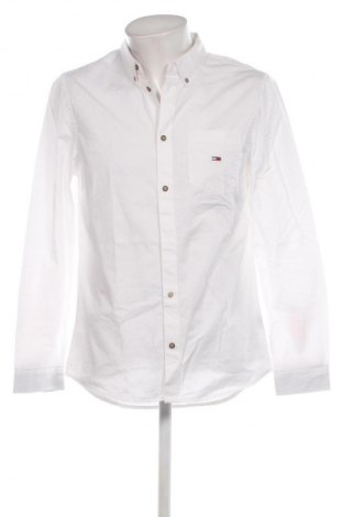 Мъжка риза Tommy Jeans, Размер M, Цвят Бял, Цена 68,54 лв.
