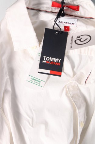 Męska koszula Tommy Jeans, Rozmiar L, Kolor Biały, Cena 225,99 zł