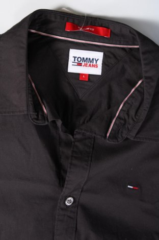 Férfi ing Tommy Jeans, Méret L, Szín Fekete, Ár 31 229 Ft