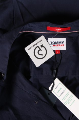 Cămașă de bărbați Tommy Jeans, Mărime L, Culoare Albastru, Preț 223,99 Lei