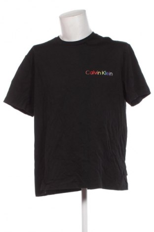 Męski T-shirt Calvin Klein, Rozmiar XXL, Kolor Czarny, Cena 108,99 zł