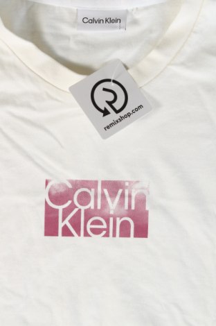 Herren T-Shirt Calvin Klein, Größe L, Farbe Weiß, Preis 47,79 €