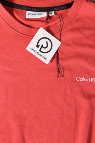 Męski T-shirt Calvin Klein, Rozmiar M, Kolor Pomarańczowy, Cena 76,99 zł