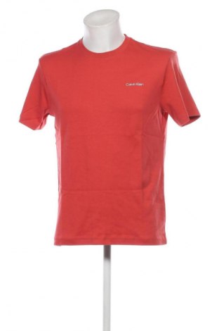 Męski T-shirt Calvin Klein, Rozmiar M, Kolor Pomarańczowy, Cena 87,99 zł