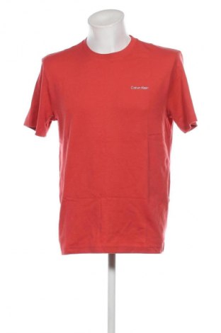 Męski T-shirt Calvin Klein, Rozmiar L, Kolor Pomarańczowy, Cena 76,99 zł