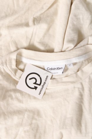 Ανδρικό t-shirt Calvin Klein, Μέγεθος M, Χρώμα Εκρού, Τιμή 42,29 €