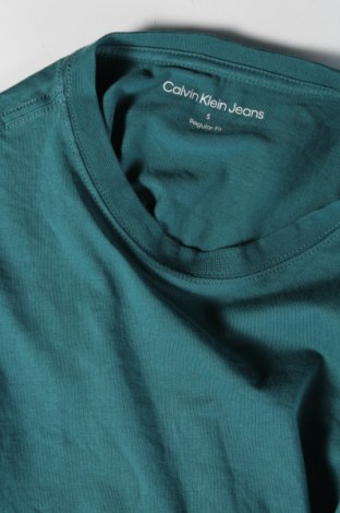 Tricou de bărbați Calvin Klein Jeans, Mărime S, Culoare Albastru, Preț 253,29 Lei