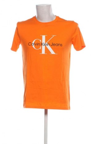 Herren T-Shirt Calvin Klein Jeans, Größe L, Farbe Orange, Preis 25,99 €