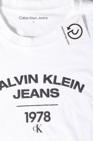 Męski T-shirt Calvin Klein Jeans, Rozmiar S, Kolor Biały, Cena 95,99 zł