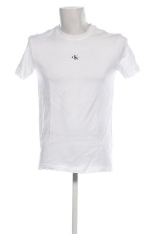 Męski T-shirt Calvin Klein Jeans, Rozmiar M, Kolor Biały, Cena 141,99 zł