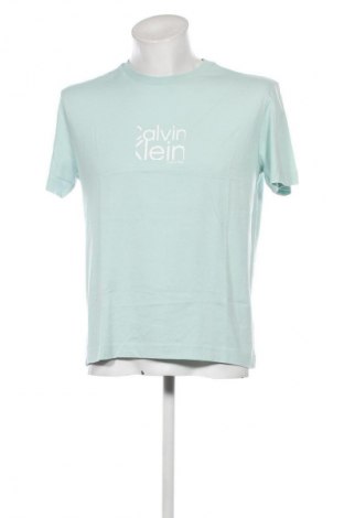 Męski T-shirt Calvin Klein Jeans, Rozmiar L, Kolor Zielony, Cena 217,79 zł