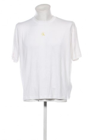 Ανδρικό t-shirt Calvin Klein Jeans, Μέγεθος M, Χρώμα Λευκό, Τιμή 14,99 €