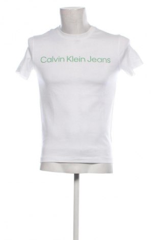 Tricou de bărbați Calvin Klein Jeans, Mărime S, Culoare Alb, Preț 100,99 Lei