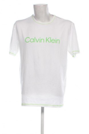 Herren T-Shirt Calvin Klein Jeans, Größe M, Farbe Weiß, Preis 28,99 €