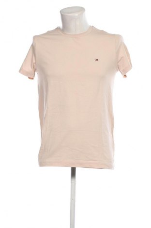 Męski T-shirt Tommy Hilfiger, Rozmiar M, Kolor Beżowy, Cena 134,99 zł