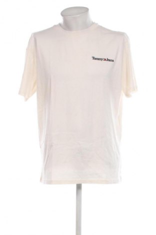 Ανδρικό t-shirt Tommy Jeans, Μέγεθος XL, Χρώμα Εκρού, Τιμή 17,99 €