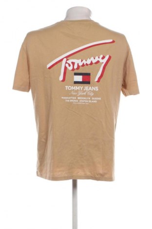 Tricou de bărbați Tommy Jeans, Mărime L, Culoare Bej, Preț 223,99 Lei